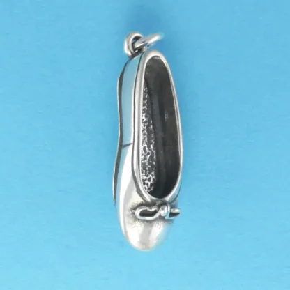 Microsculptures 0309 Ballet Slipper Silver Charm