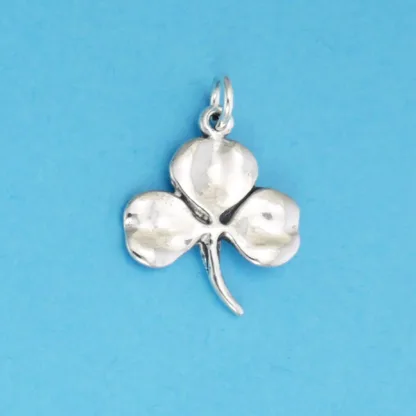 Microsculptures 0319 Shamrock Silver Charm