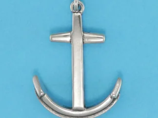 Microsculptures 0320 Traditional Anchor Silver Charm
