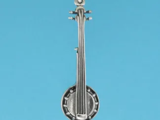 Microsculptures 0322 Banjo Silver Pendant