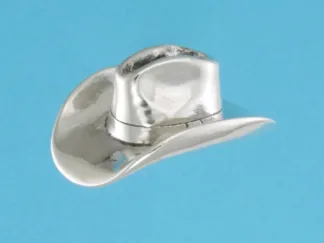 Microsculptures 0325 Cowboy Hat Silver Charm