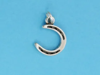 Microsculptures 0327 Horse Shoe Silver Charm-Small
