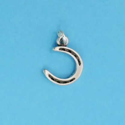 Microsculptures 0327 Horse Shoe Silver Charm-Small
