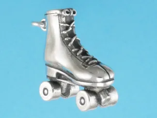 Microsculptures 0340A Roller Skate Silver Charm
