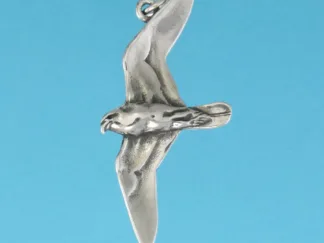Microsculptures 0380 Soaring Falcon Silver Charm