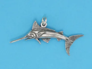 Microsculptures 0387 Marlin Silver Charm