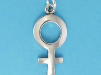 Microsculptures 0410 Venus Symbol Silver Charm