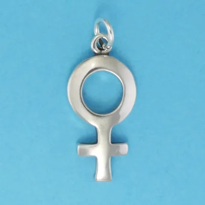 Microsculptures 0410 Venus Symbol Silver Charm