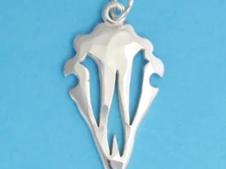 Microsculptures 0450 Deer Skull Silver Charm