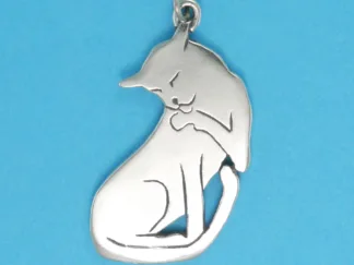Microsculptures 0488 Vogue Cat Silver Charm