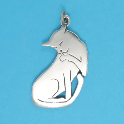 Microsculptures 0488 Vogue Cat Silver Charm