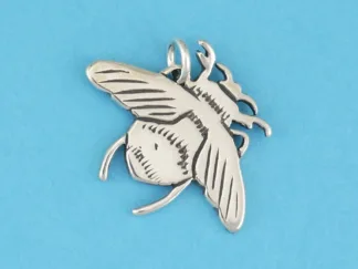 Microsculptures 0494 Bumble Bee Silver Charm