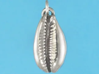 Microsculptures 0495 Cowrie Shell Silver Charm