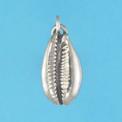 Microsculptures 0495 Cowrie Shell Silver Charm