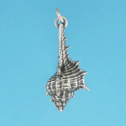 Microsculptures 0496 Murex Shell Silver Charm