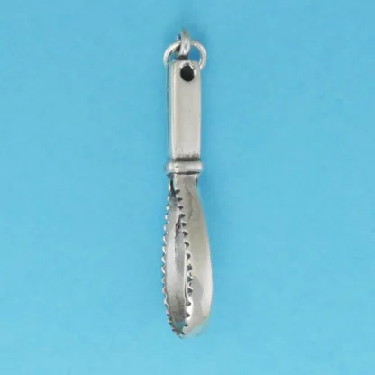 Microsculptures 0506 Shedding Blade Silver Charm