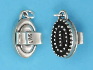 Microsculptures 0507 Curry Comb Silver Charm