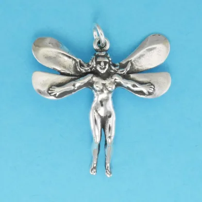 Microsculptures 0523 Fairy Silver Charm