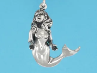 Microsculptures 0530 Mermaid Silver Pendant