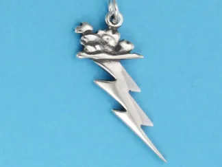Microsculptures 0534 Stormy Weather Silver Charm