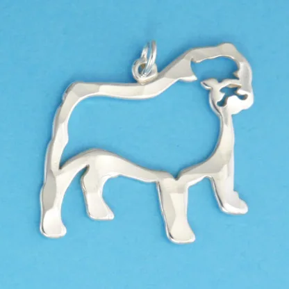 Microsculptures 0539 Bulldog Silver Charm