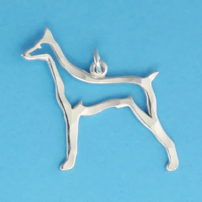 Microsculptures 0541 Doberman Pinscher Silver Charm
