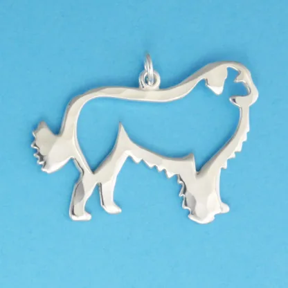 Microsculptures 0543 Great Pyrenees Silver Charm