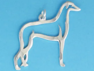 Microsculptures 0545 Greyhound Silver Charm