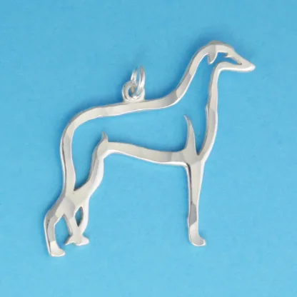 Microsculptures 0545 Greyhound Silver Charm