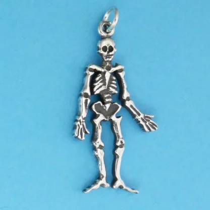 Microsculptures 0560 Skeleton Silver Charm