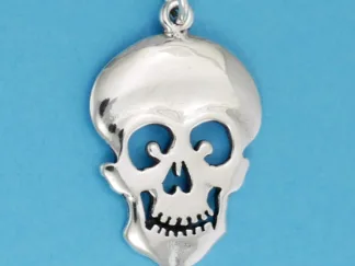 Microsculptures 0565 Skull Silver Charm