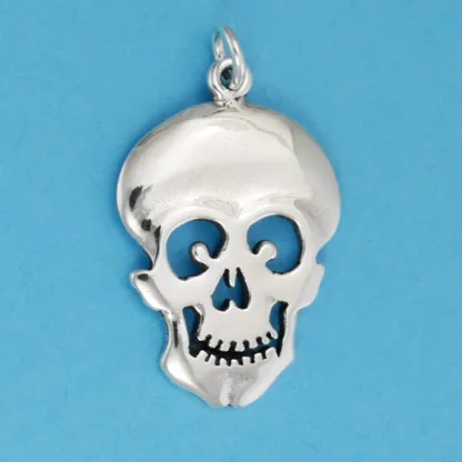 Microsculptures 0565 Skull Silver Charm