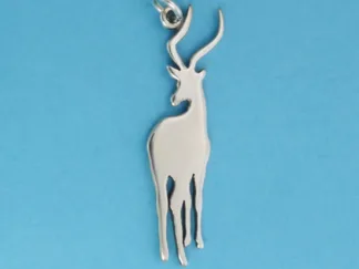 Microsculptures 0567 Impala Ram Silver Charm