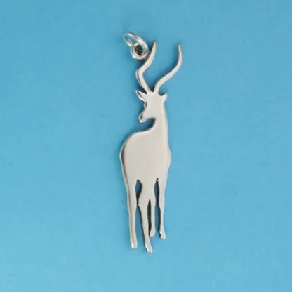 Microsculptures 0567 Impala Ram Silver Charm