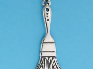 Microsculptures 0579 Paint Brush Silver Charm