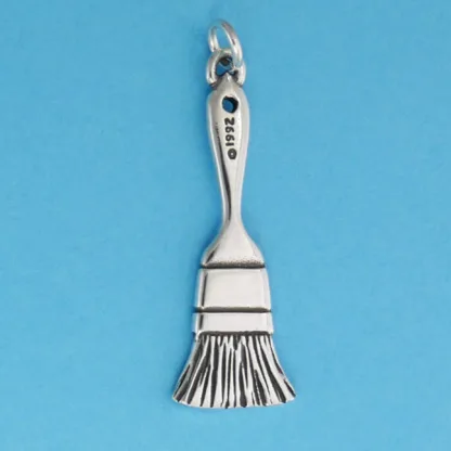 Microsculptures 0579 Paint Brush Silver Charm