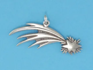 Microsculptures 0591 Shooting Star Silver Charm