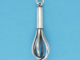 Microsculptures 0645 Wire Whisk Silver Charm