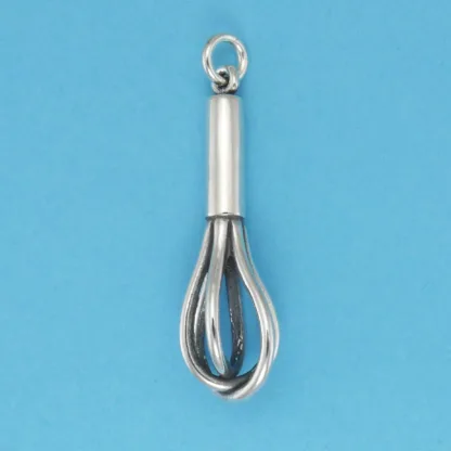 Microsculptures 0645 Wire Whisk Silver Charm