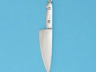 Microsculptures 0646 Chef's Knife Silver Charm