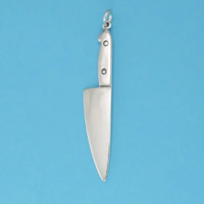 Microsculptures 0646 Chef's Knife Silver Charm