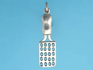 Microsculptures 0648 Cheese Grater Silver Charm