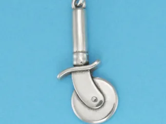 Microsculptures 0649 Pizza Cutter Silver Charm