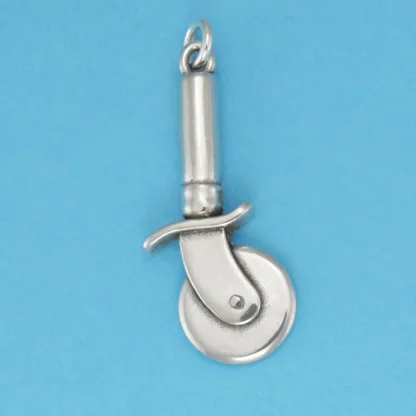 Microsculptures 0649 Pizza Cutter Silver Charm