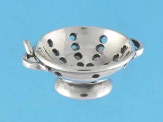 Microsculptures 0650 Colander Silver Charm