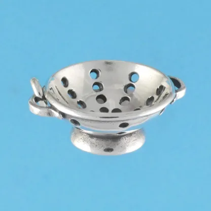 Microsculptures 0650 Colander Silver Charm