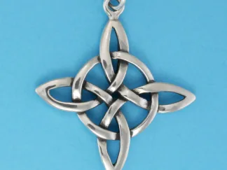 Microsculptures 0671 Quatrefoil Silver Pendant