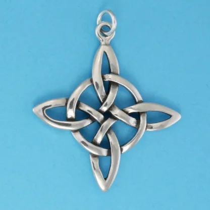 Microsculptures 0671 Quatrefoil Silver Pendant