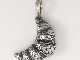 Microsculptures 1498P Croissant Silver Pendant