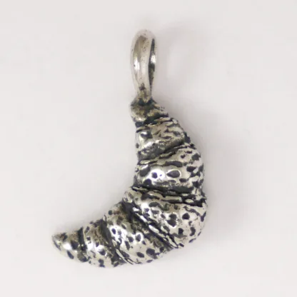 Microsculptures 1498P Croissant Silver Pendant